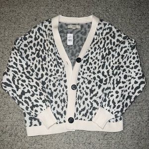 Loft Animal Print Cardigan